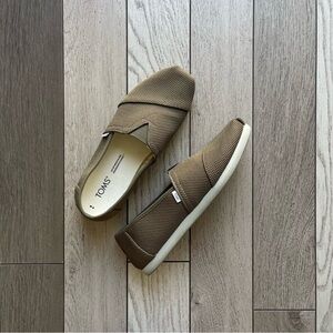 TOMS Alpargata Olive Green Slip-On Shoes